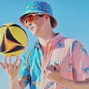 Unisex B Fresh Gear “Pizza Tiger” Reversible Bucket Hat